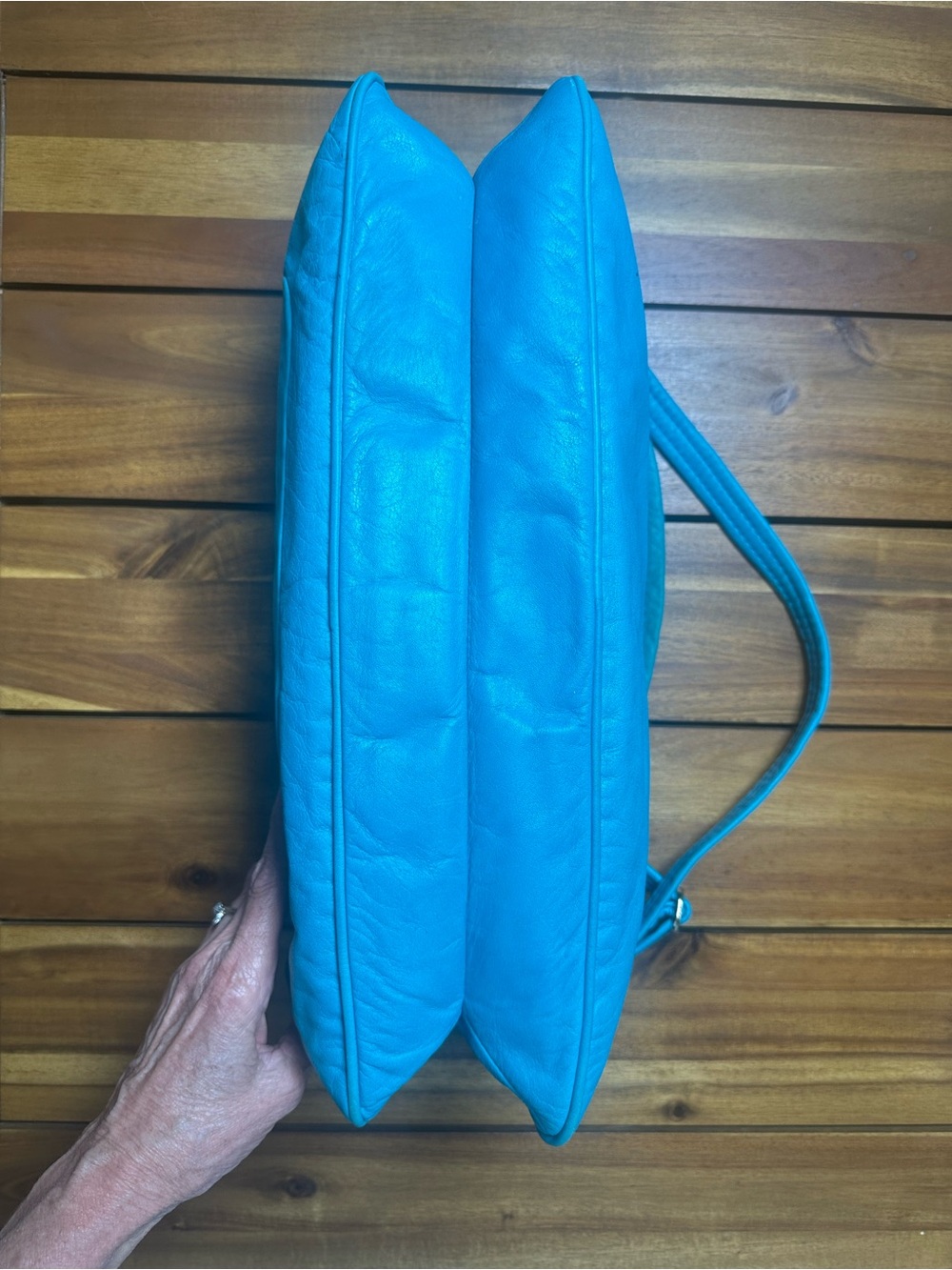 Marc by Marc Jacobs Turquoise Soft Leather Shoulder Bag - Picture 4 of 10